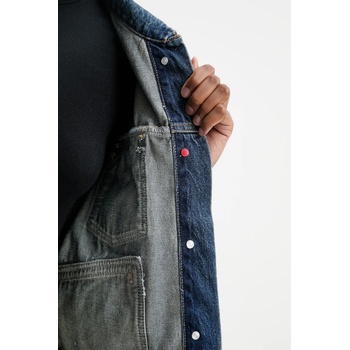 Pepe Jeans Дънково яке Pepe Jeans в синьо преходен модел с уголемена кройка PL40243325W0 (PL40243325W0)