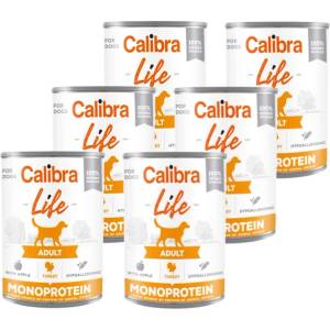 Calibra Dog Life Adult Пуйка с ябълки 6x400г