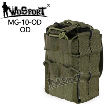 Wosport Double molle na dva zásobníky M4/M16 otevřená zelená