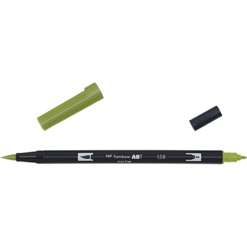 Tombow Томбоу Маркер ABT Dual Brush 158 тъмно маслинено (ABT-158)