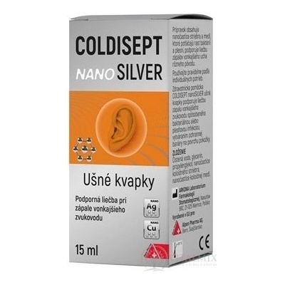 Coldisept nanoSilver ušné kvapky 15ml