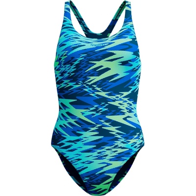Speedo Дамски бански костюм Speedo Women's Hyperboom Print Medalist One Piece Swimsuit - Peacoat - размер 42 (EU) (150-6090-0216)