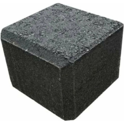 Tvarovka ukončující poloviční Presbeton Simple block HX 3/20/AF hladká – černá