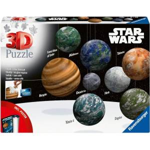 Ravensburger 3D Пъзел Ravensburger от 531 части - Планетите от Междузвездни войни (11577)