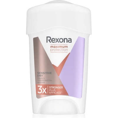 Rexona Maximum Protection Sensitive Dry крем-дезодорант срещу силно изпотяване Sensitive Dry 45ml