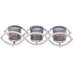 Eurolamp Свещник 33x8x8 см, полирано хромово покритие (EU0758)