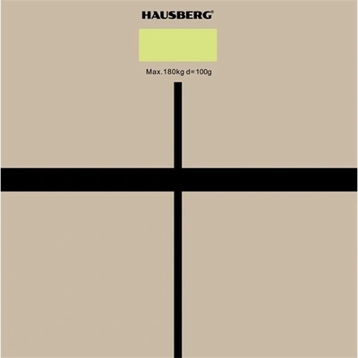 Hausberg HB-6003AB стъклена везна за баня бежова (HB-6003AB)