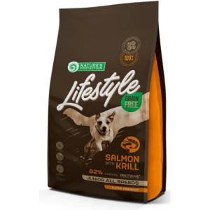 AKVATERA Nature's Protection DOG - LIFESTYLE Grain Free Junior Salmon with Krill, висококачествена храна за подрастващи кучета, БЕЗ ЗЪРНО, със сьомга и крил, Литва - 10 кг 125019