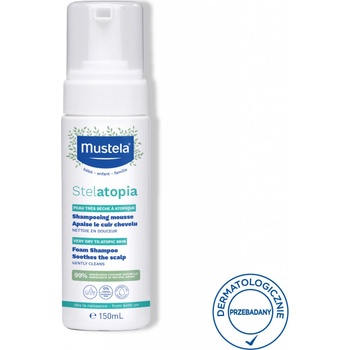 Mustela Stelatopia penový šampón pre deti 150 ml