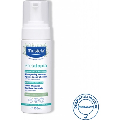 Mustela Stelatopia penový šampón pre deti 150 ml