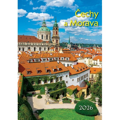 ČECHY A MORAVA nástěnný 340x485 mm 2026