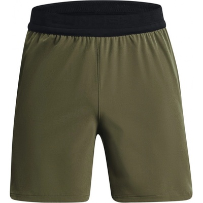 Under Armour kraťasy UA Peak Woven shorts -GRN