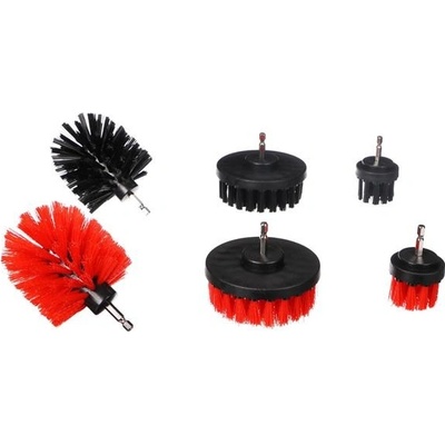 SIXTOL CAR DETAILING DRILL BRUSH 6 6 ks