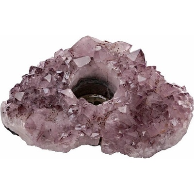 Nefertitis Ametyst drúza svícen 13 cm NF48326 - cca 8 x 13 x 13 cm