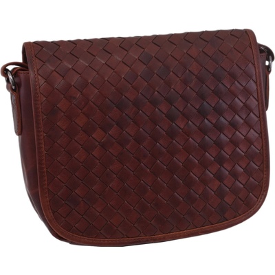 Mercucio dámská kožená crossbody kabelka koňak 390112
