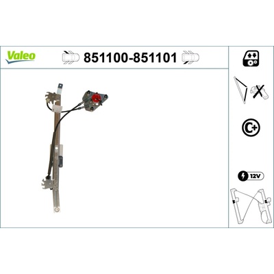 Mechanizmus zdvíhania okna VALEO 851101