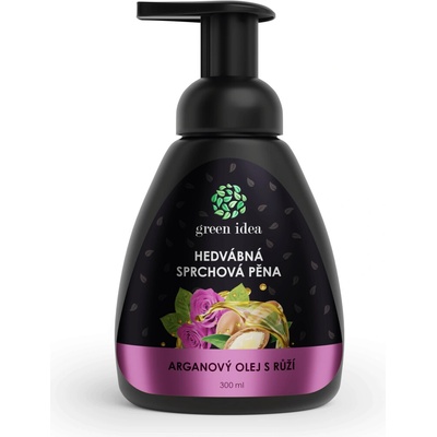 Green idea Hodvábna sprchová pena arganový olej s ružou 300 ml