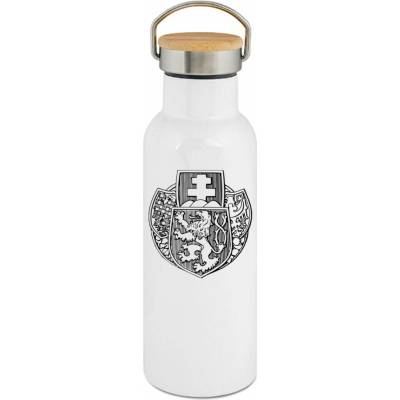 123TRIKO termoska Legionářský znak, světlá bílá, V2 500 ml