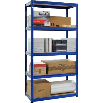 Carmen Метален стелаж STAR 180x90x40 см, до 175 кг на рафт - син