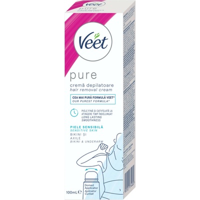 Veet Pure depilační krém na třísla a podpaží pro citlivou pokožku 100 ml