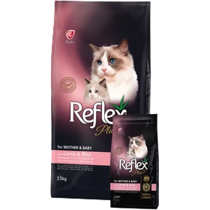 Lider Pet Food Mother & Baby Cat/Kitten Food with Lamb - Пълноценна храна за подрастващи котки и майки кърмачки с агнешко месо и ориз 15 кг