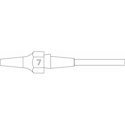 Weller XDS 7 SAUGDÜSE Ø1,2XØ2,7 L=16,5MM VERP. sací tryska 1 ks
