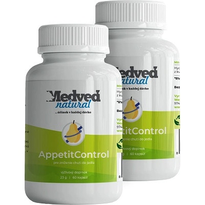 Medveď natural 2x AppetitControl 2 x 60 kapsúl
