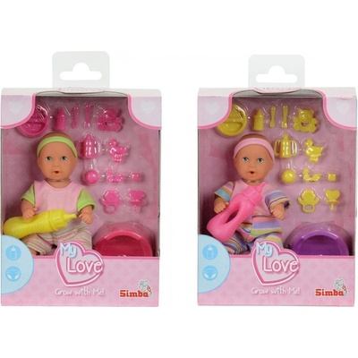 Simba Mini Baby New Born pije a čůrá