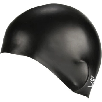 Speedo Шапка за плуване Speedo Plain Moulded Silicone Cap Junior Swim cap - Black - размер One Size (581-0064-0111)