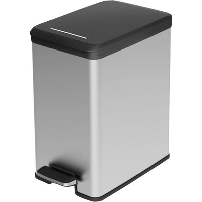 Curver Slim Bin 25 l stříbrný