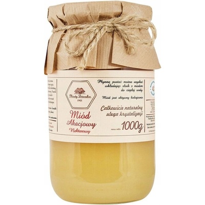 PŘÍRODNÍ POLSKÝ VČELÍ MED AKÁTOVÝ 1KG MIODY DWORSKIE DVORSKÉ MEDY
