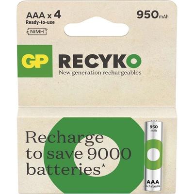 GP ReCyko AAA 1000mAh 4ks 1032124100