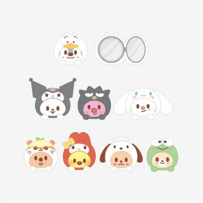 Přívěsek na klíče Stray Kids Skzoo X Sanrio Plush Mirror BbokAri X MY MELODY – Hledejceny.cz