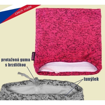 Rockino 6309 Nákrčník z pleteniny růžový