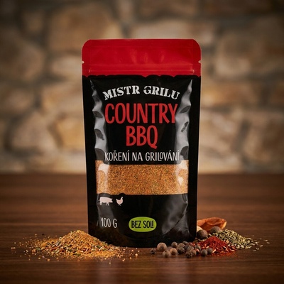Mistr grilu Grilovací koření BEZ SOLI Country BBQ 100 g – Hledejceny.cz