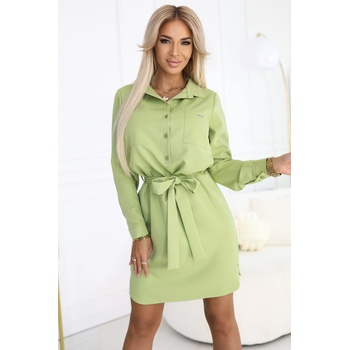 Image 1 of Numoco Camille 284-3 Елегантна рокля в светлозеленоnmc-2545 - Розов, размер s