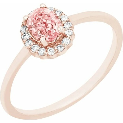 Eppi Zásnubný prsteň s certifikovaným fancy pink lab grown diamantom Bose RE45369