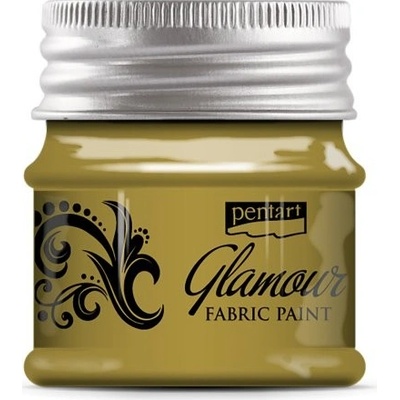 Pentart barva na textil a kůži zářivá 50 ml zlatá