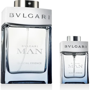 Bvlgari Man Glacial Essence комплект за мъже Eau de Parfum 100 ml + Eau de Parfum 15 ml опция Bay Leaves Cover