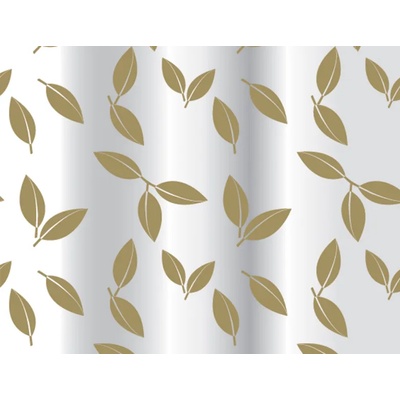 BISK ЗАВЕСА ЗА БАНЯ peva 180х200 ЗЛАТНИ ЛИСТА (71108175)