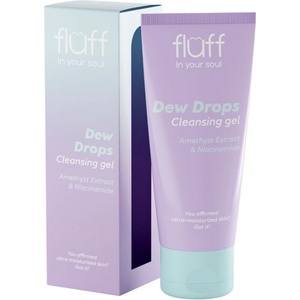 Fluff Почистващ гел за лице, с екстракт от аметист и ниацинамид, 100 ml