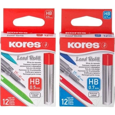 Kores Tuhy do mikrotužky HB 0,5 mm 12 ks