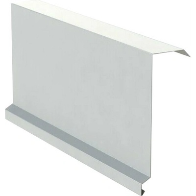 Závětrná lišta horní RŠ 250mm 1m Bílá (RAL 9010) Lakovaný pozink