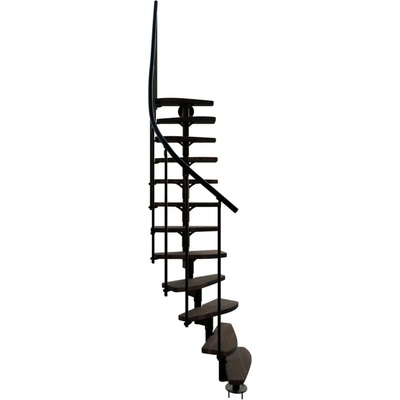 Minka STAIRS modulové schodiště Monte Carlo ořech/černá, 293,8 cm
