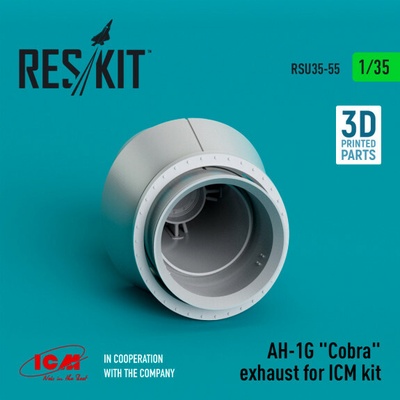 ICM Reskit AH-1GCobra exhaust forkit 3D Printed 1:35