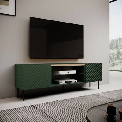 Cama meble EF ONDA RTV шкаф 180.5x40xH58.39 зелен (стоящ или стенен) (ONDA 301442)