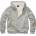 Brandit Мъжки суичър с топла подплата Sweatjacket Teddylining, сив меланж (5038.12182)