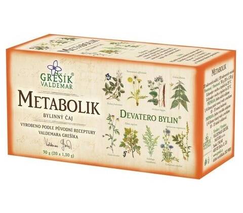 Grešík Devatero bylin Metabolik 20 ks