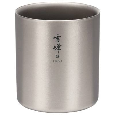 Чаша Snow peak Ti-Double H450 Stacking Mug - Titanium - размер 450 ml (532-2744-0111)