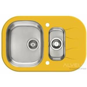 Alveus Мивка от неръждаема стомана Alveus Wave 30, поръчково покритие, 76x50 см (1102944) Мивка за вграждане